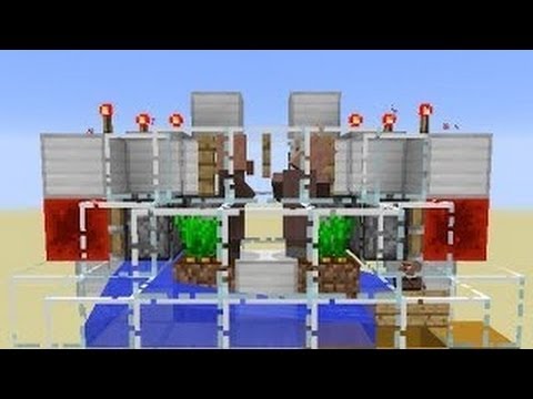 Minecraft 1.8: Automatic Villager Breeding Concept