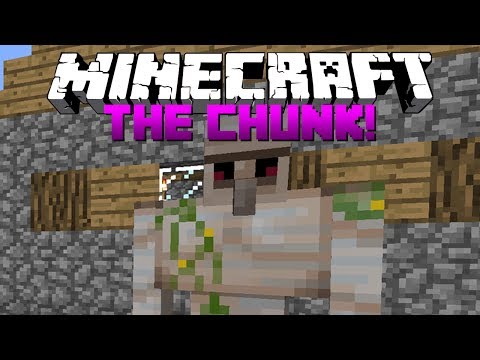 Minecraft: Chunk Survival #7 - GLITCHED IRON GOLEM!