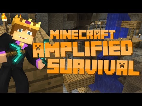 Minecraft: Amplified Survival #6 - CAVE SPIDERS!