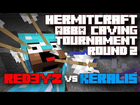 Round 2: Red3yz vs Keralis - Hermitcraft ABBA Caving Tournament - Minecraft