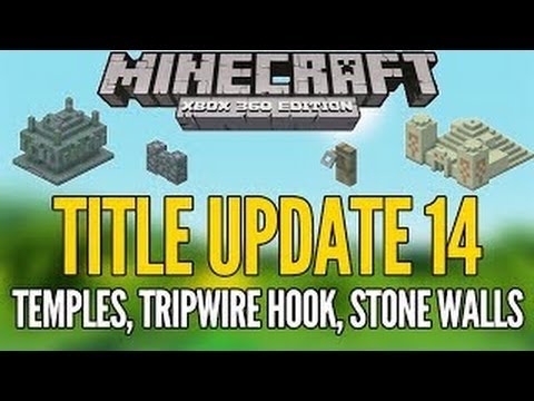 Minecraft Xbox/PS3: TRIPWIRE HOOKS, WALLS, TEMPLES in TU14! (Title Update 14)