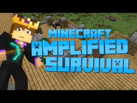Minecraft: Amplified Survival #7 - EPIC FORTRESS ENTRANCE!