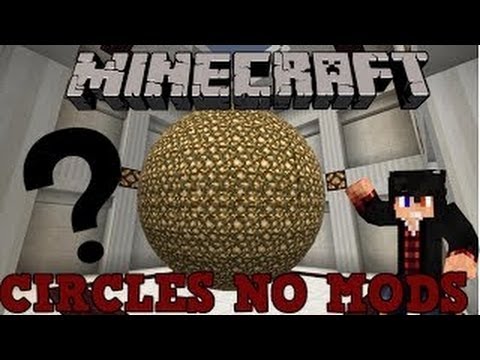 CIRCLES AND SPHERES IN MINECRAFT WITHOUT MODS!