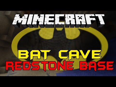 ULIMATE REDSTONE BATCAVE BASE BUILD  - Best Minecraft Builds