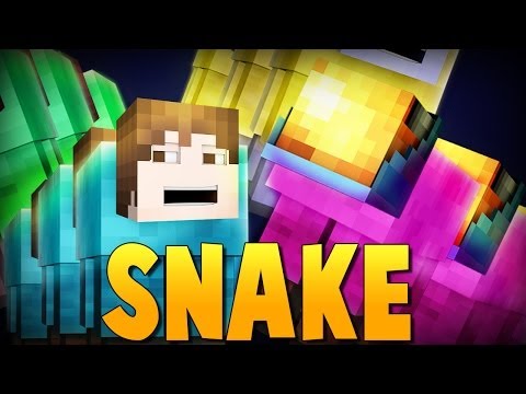 Minecraft: SNAKE w/ Jason & Friends - Mitch=WORST Snake (Mini-Game)