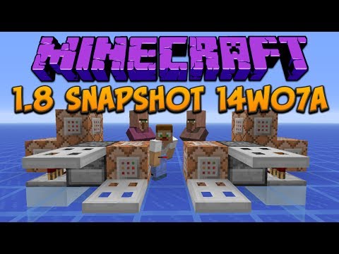 Minecraft 1.8 Snapshot 14w07a: Iron Trapdoors & Command Block Madness!