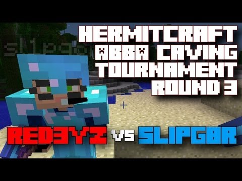 Round 3: Red3yz vs Sl1pg8r - Hermitcraft ABBA Caving Tournament - Minecraft