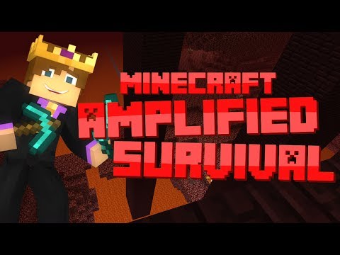 Minecraft: Amplified Survival #9 - AMAZING NETHER FORTRESS!