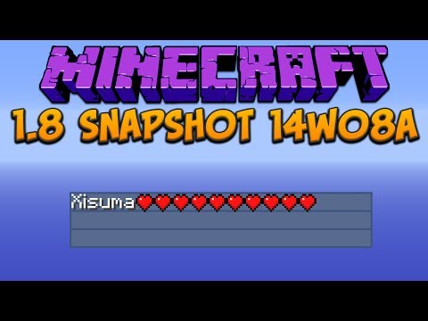Minecraft 1.8 Snapshot 14w08a: Hearts In Tablist & Bugfixes