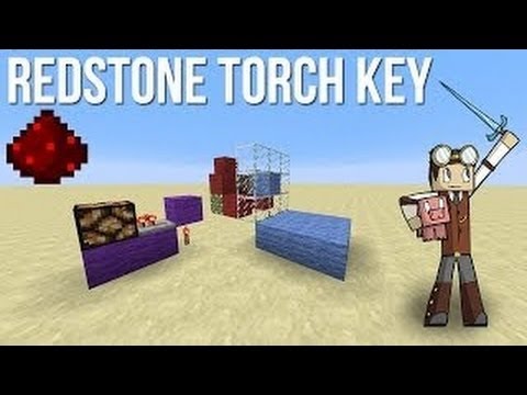 Minecraft Redstone: SECRET TORCH KEY TUTORIAL