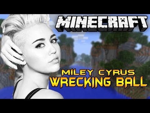 WRECKING BALL NOTE BLOCK SONG IN MINECRAFT!