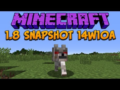 Minecraft 1.8 Snapshot 14w10a: Wolves Love Bones!