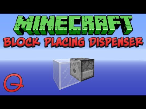 Minecraft: Block Placing Dispenser (Quick) Tutorial