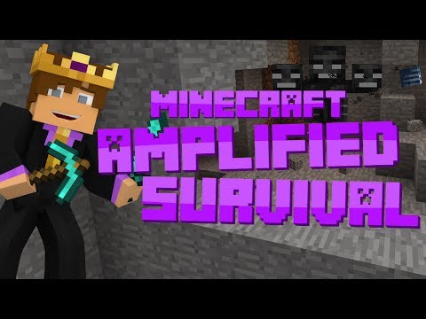 Minecraft: Amplified Survival #13 - STRONGEST WITHER BOSS!