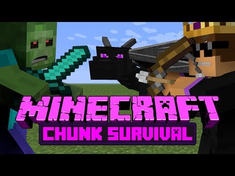 Minecraft: Chunk Survival #14 - EPIC DRAGON BATTLE!