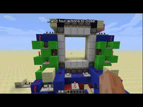 Super Compact 4x4 Piston Door [Minecraft Redstone Showcase]