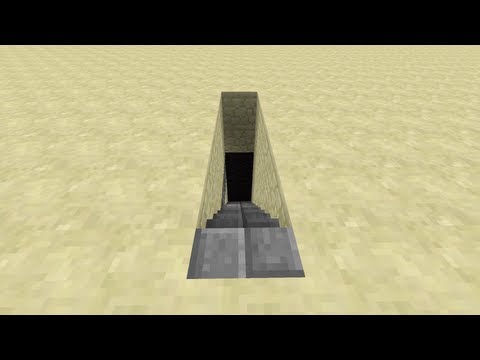 Secret/Hidden Piston Stairs v3 [Minecraft Redstone Tutorials]