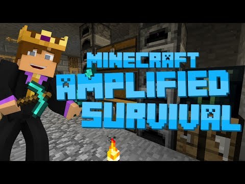 Minecraft: Amplified Survival #17 - ENDERMAN FARM PREPARATION!