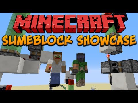 Minecraft 1.8: Slimeblock Showcase (Sticky Slime Blocks)