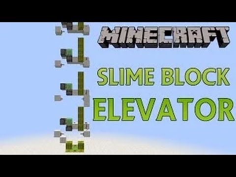 Minecraft 1.8: BEST Slime Elevator TUTORIAL