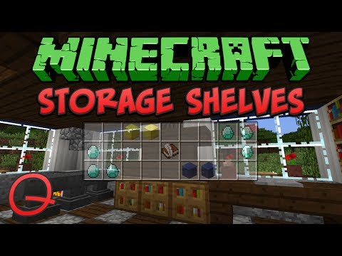 Minecraft: Storage Shelves (Quick) Tutorial