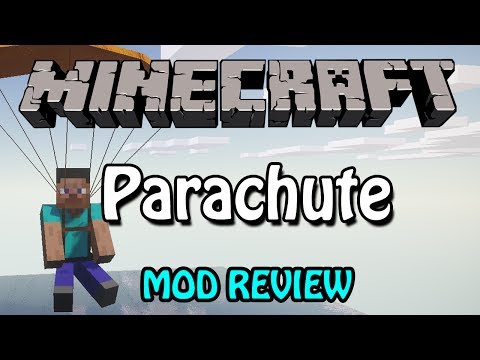 Minecraft Mods: Parachute Mod SKY DIVE IN MINECRAFT!
