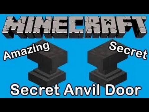 Minecraft: SUPER SECRET ANVIL DOOR! (TUTORIAL)