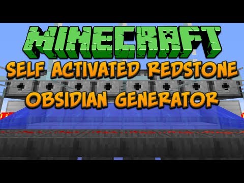 Minecraft: SAROG (Self Activated Redstone Obsidian Generator) Tutorial
