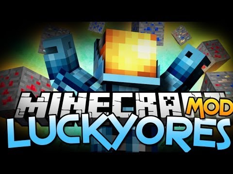 Minecraft Mods: LUCKY ORES!? - Better Mining Mod Showcase