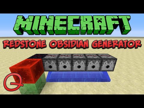 Minecraft 1.8: Compact Redstone Obsidian Generator (Quick) Tutorial