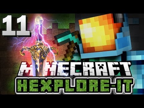 Minecraft Hexplore-It Mod pack #11 : CRAFTING THE ULTIMATE WEAPON! - Minecraft Mod Survival