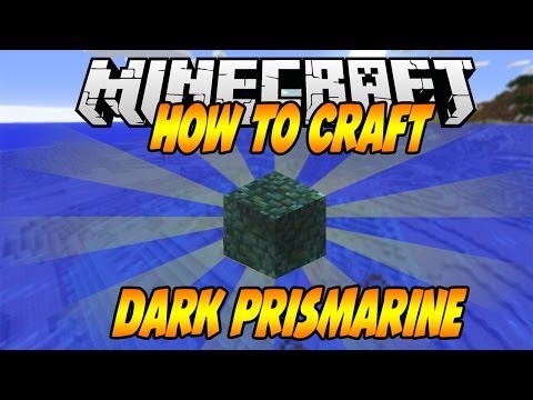 How To Craft Dark Prismarine in Minecraft