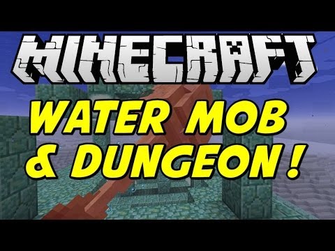 Minecraft 1.8 Snapshot - WATER MOBS & WATER DUNGEON!!