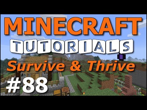 Minecraft Tutorials - E88 Map Wall (Survive and Thrive Season 7)