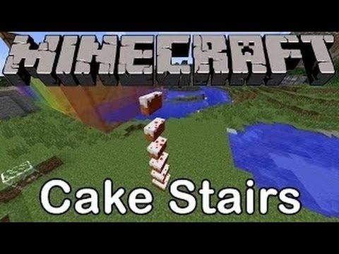 Minecraft Tips & Tricks - CAKE STAIRS! - NOT A LIKE ;)