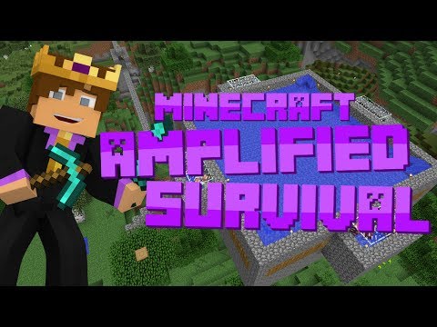 Minecraft: Amplified Survival #28 - UNLIMITED IRON INGOTS