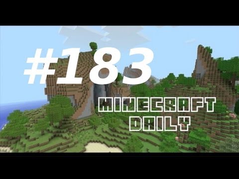 Minecraft Daily 21/01/12 (183) - Rocket Jump! (with potions) Diamond Sword IRL! Ultimate Miner!