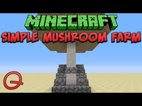 Minecraft: Simple Mushroom Farm (Quick) Tutorial