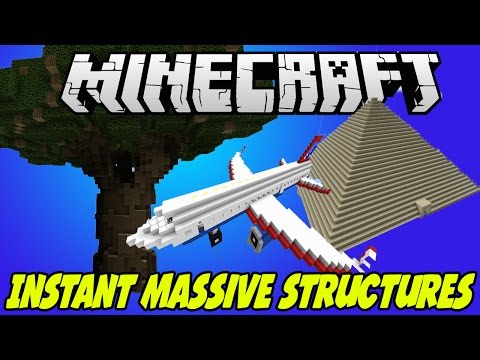 Instant Massive Structures - Minecraft Mod Showcase