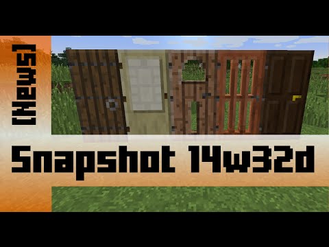 Minecraft 1.8 Snapshot - MORE WOODEN DOORS! - 14w32d