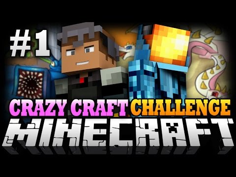 Minecraft Crazy Craft Challenge Week #1 | THE CRAZY HOUSE! - Minecraft Mod Challenge