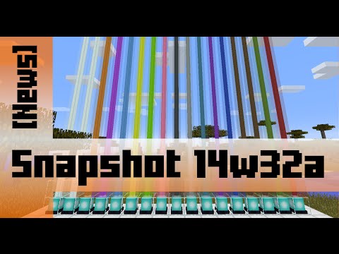 Minecraft 1.8 Snapshot - Armor Stand, Colored Beacons, Red Sandstone!