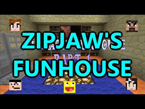 Minecraft - Crew Plays Zipjaw's Funhouse - Part 1