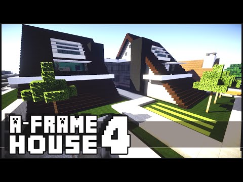 Minecraft - Modern A-Frame House 4