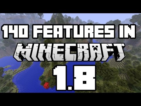 140 Features in Minecraft 1.8 [Pre-Release OUT NOW!]