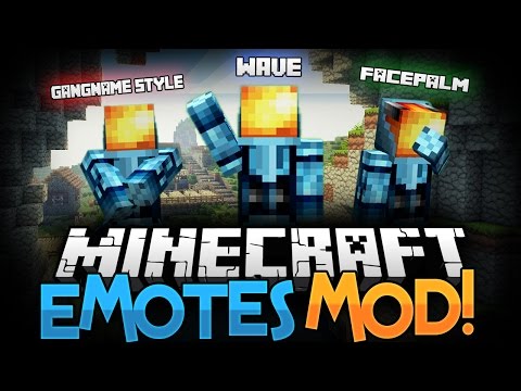 ★ Minecraft Mod ★ | EMOTES MOD • (Gangnam Style, Wave, Levitate, Exorcist) - Minecraft Mod Showcase
