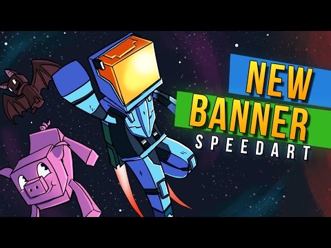EPIC NEW BANNER SPEEDART! - Minecraft Universe Speedart by Rushlight Invader!