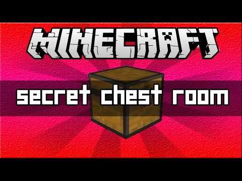 Minecraft 1.8 Secret Room with Chest & How To Go Through Chests
