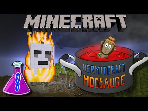 Minecraft Mods - Hermitcraft Modsauce #8 - Ghast Pooping Machine!