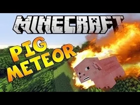 Minecraft Mods | PIG METEORS, Giant Pigs & Destruction!  It Fell From The Sky Mod Mod Showcase